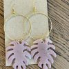 Monstera Hoop Earrings - Image 7