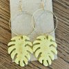 Monstera Hoop Earrings - Image 6