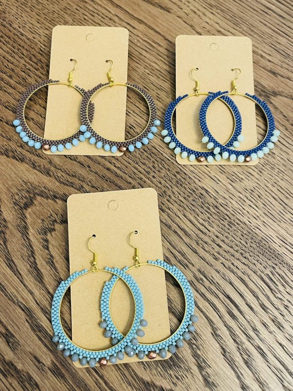 Handwoven Hoop Earrings