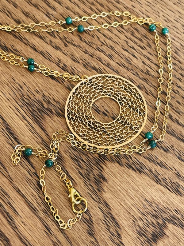 MALACHITE BOHO LONG NECKLACE