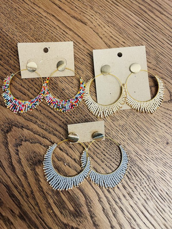 Beaded Fringe Earrings