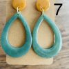 Resin Teardrop Earrings - Image 9