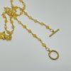 Gold Plated Chain Bead Necklace - Image 4