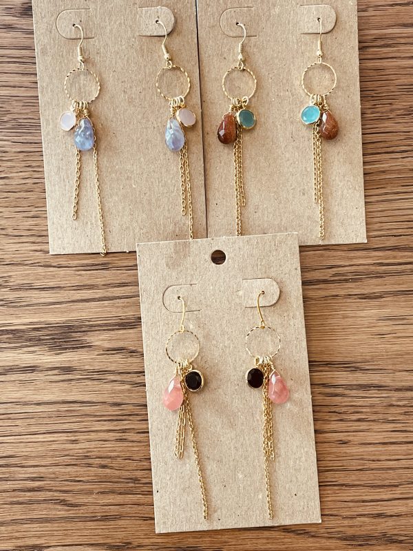 Long chain earrings