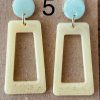 Resin Square Earrings - Image 6