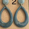 Resin Teardrop Earrings - Image 4