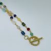 Gold Plated Chain Bead Necklace - Image 2