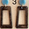 Resin Square Earrings - Image 4