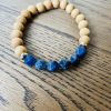 Rosewood and Gemstone beaded bracelet - Image 2