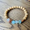 Rosewood and Gemstone beaded bracelet - Image 6