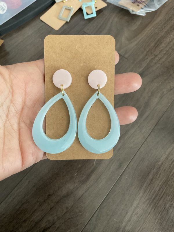 Resin Teardrop Earrings