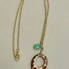 shell and chalcedony crystal necklace - Image 2