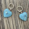 Resin heart mini hoops - Image 2