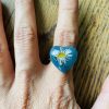 Teardrop and heart shape resin rings - Image 20