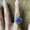 Teardrop and heart shape resin rings - Image 19