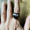 Teardrop and heart shape resin rings - Image 17