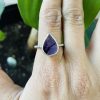 Trapiche amethyst silver ring - Image 2