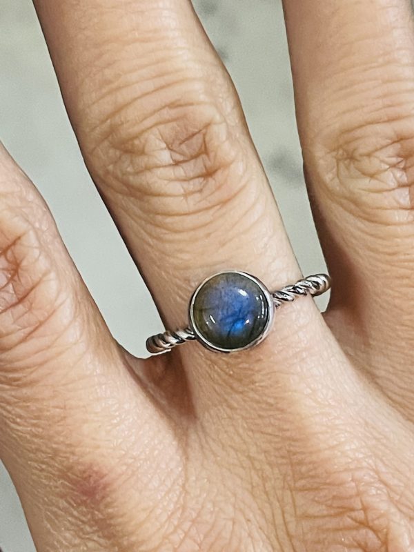 Labradorite silver ring