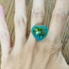 Teardrop and heart shape resin rings - Image 14