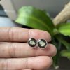 Mini silver flower studs - Image 2