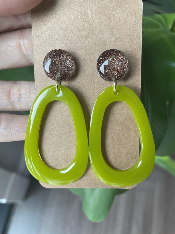 Big resin earrings